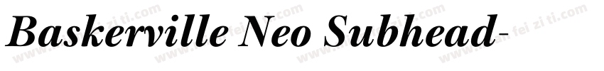 Baskerville Neo Subhead字体转换